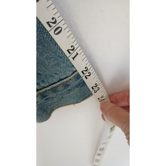 Vintage Disney Store Denim Jean Jacket Cropped Embroidered Mickey Mouse X-Large - Picture 14 of 16